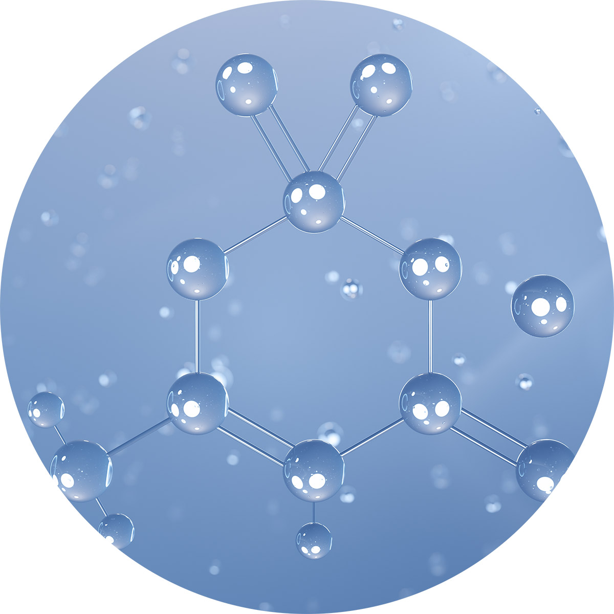 Image of a molecule structure